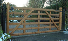 wooden gate